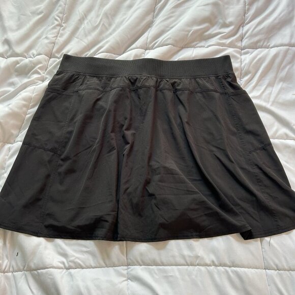 32 Degrees Cool Tech Womens XL Golf Tennis Skort Skirt Black Lightweight Pockets - Picture 8 of 8